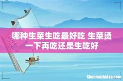 哪种生菜生吃最好吃 生菜烫一下再吃还是生吃好