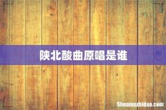 陕北酸曲原唱是谁
