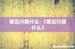 银五行属什么 银五行属什么-