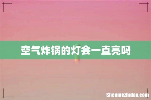 空气炸锅的灯会一直亮吗