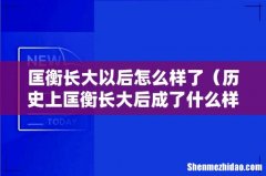 历史上匡衡长大后成了什么样的人 匡衡长大以后怎么样了