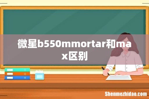 微星b550mmortar和max区别