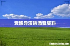奔跑导演姚添驿资料