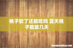 桃子软了还能吃吗 夏天桃子能放几天