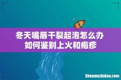 冬天嘴唇干裂起泡怎么办 如何鉴别上火和疱疹