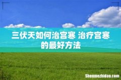 三伏天如何治宫寒 治疗宫寒的最好方法