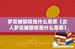 女人梦见被狼咬是什么意思 梦见被狼咬是什么意思