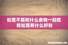 松茸不能和什么食物一起吃 吃松茸有什么好处