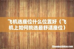 飞机上如何挑选最舒适座位 飞机选座位什么位置好