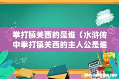 水浒传中拳打镇关西的主人公是谁 拳打镇关西的是谁