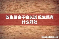 吃生菜会不会长斑 吃生菜有什么好处