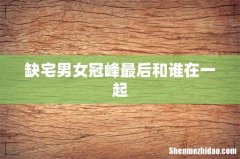 缺宅男女冠峰最后和谁在一起