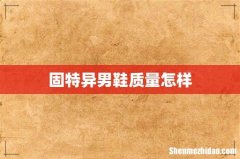 固特异男鞋质量怎样