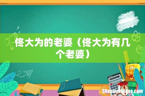 佟大为有几个老婆 佟大为的老婆