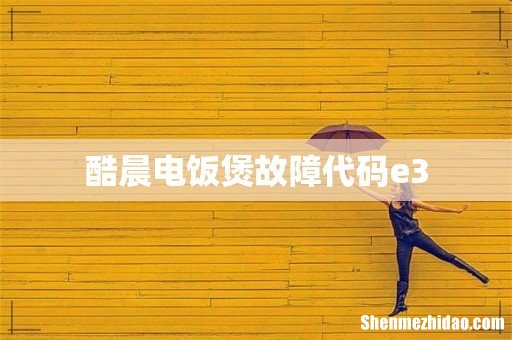 酷晨电饭煲故障代码e3