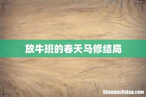 放牛班的春天马修结局