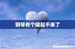 钢琴有个键起不来了