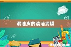 混油皮的清洁泥膜