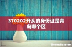 370202开头的身份证是青岛哪个区