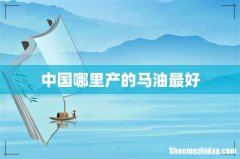 中国哪里产的马油最好