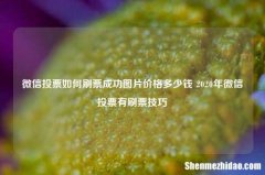 微信投票如何刷票成功图片价格多少钱 2020年微信投票有刷票技巧