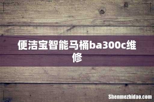 便洁宝智能马桶ba300c维修