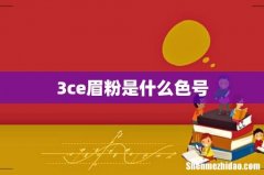 3ce眉粉是什么色号