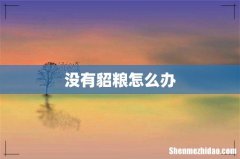 没有貂粮怎么办