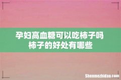 孕妇高血糖可以吃柿子吗 柿子的好处有哪些