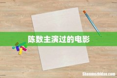 陈数主演过的电影