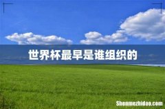 世界杯最早是谁组织的