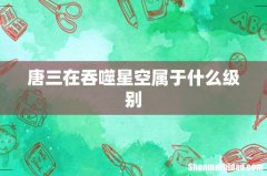 唐三在吞噬星空属于什么级别