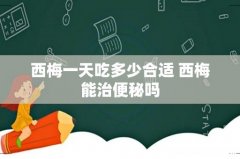 西梅一天吃多少合适 西梅能治便秘吗