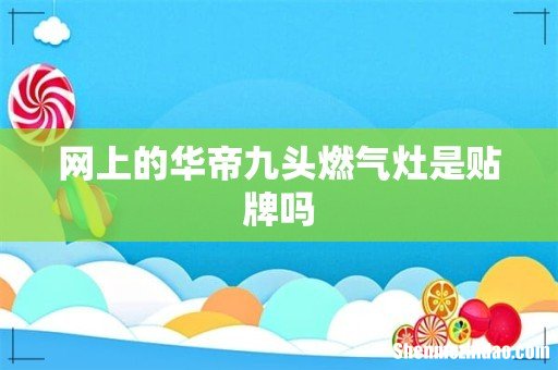 网上的华帝九头燃气灶是贴牌吗