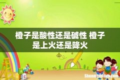 橙子是酸性还是碱性 橙子是上火还是降火