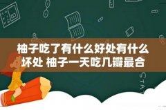 柚子吃了有什么好处有什么坏处 柚子一天吃几瓣最合适