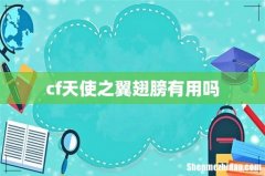 cf天使之翼翅膀有用吗