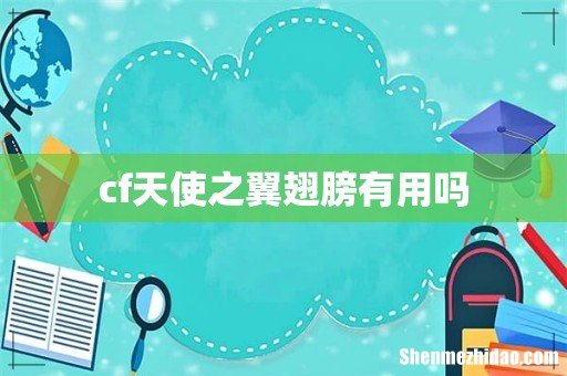 cf天使之翼翅膀有用吗