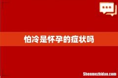 怕冷是怀孕的症状吗
