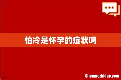怕冷是怀孕的症状吗
