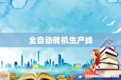 全自动砖机生产线