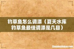 夏天水库钓草鱼最佳调漂是几目 钓草鱼怎么调漂