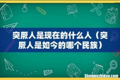 突厥人是如今的哪个民族 突厥人是现在的什么人