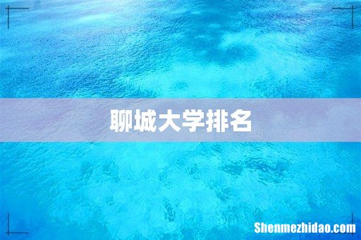 聊城大学排名