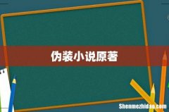 伪装小说原著