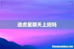 途虎星期天上班吗