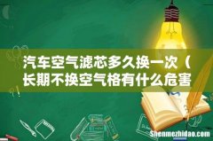 长期不换空气格有什么危害 汽车空气滤芯多久换一次