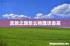 流放之路怎么物理攻击高