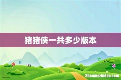 猪猪侠一共多少版本
