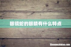 眼镜蛇的眼睛有什么特点